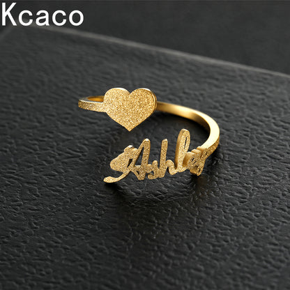 Personalized Name Ring – Gold-Plated