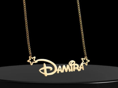 Custom Name & Star Necklace