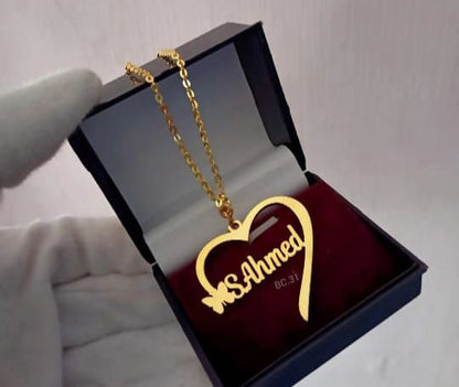 Heart with Name Necklace