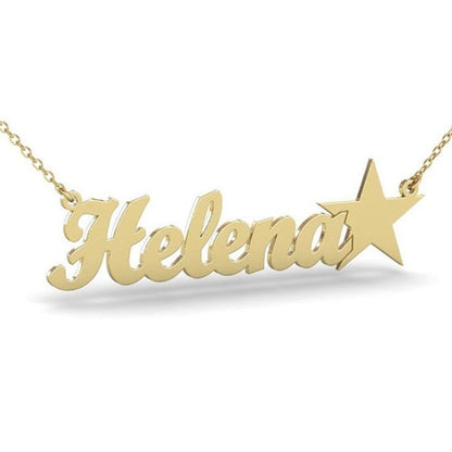 Custom Name & Star Necklace